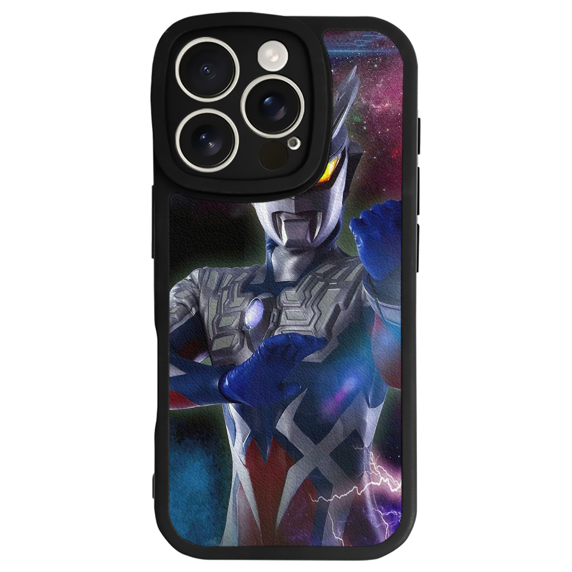 （画像用） ウルトラマン Ultraman 【iPhone 16シリーズ対応】シリコンスマホケース（レザー調） 材質：シリコン